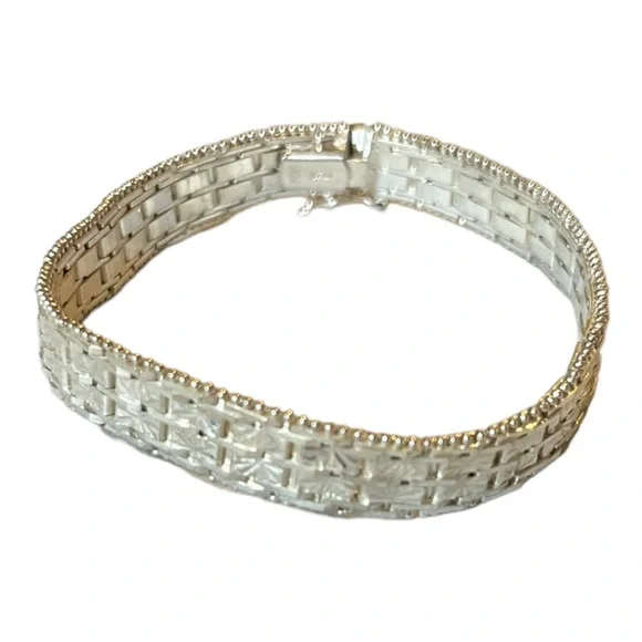 Milor Jewelry Vtg Sterling Silver Italy Milor 8mm Riccio Chain